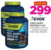 Evox 100% Whey Protein-2Kg Each