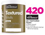 Homestead Textured Paint-20Ltr