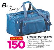 Blue Juice 3 Pocket Duffle Bag