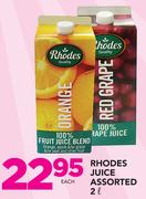 Rhodes Juice Assorted-2Ltr Each