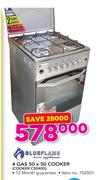 Blue Flame 4 Gas 50 x 50 Cooker C5040G