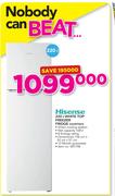 Hisense 220Ltr White Top Freezer Fridge H220TWH
