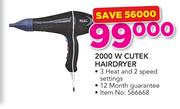 Wahl 2000W Cutek Hairdryer