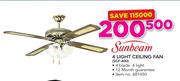 Sunbeam 4 Light Ceiling Fan SCF-400