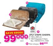 Always Home 2 Ply Plain Sherpa-Each