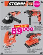 Stramm 500W Grinder Or 500W Drill Or 450W Jigsaw Or 150W Orbital Sander-Each