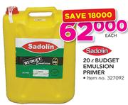 Sadolin 20Ltr Budget Emulsion Primer