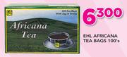 EHL Africana Tea Bags-100's