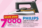 Philips 1000W Classic Dry Iron HD1172 27