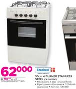 Scanfrost 50cm 4 Burner Stainless Steel CK-5402NG