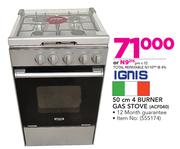 Ignis 50cm 4 Burner Gas Stove ACF040