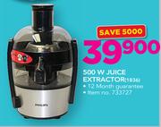 Philips 500W Juice Extractor 1836
