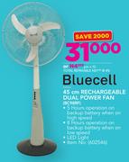 Bluecell 45Cm Rechargeable Dual Power Fan BC98RF
