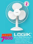 Logik 40Cm Desk Fan FD40-TX1