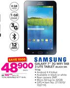 Samsung Galaxy 7" 3G WiFi Tab 3 Lite Tablet Black SM-T116