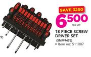 Stramm 18 Piece Screw Driver Set-Per Set