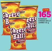 Funsnax Cheese Balls Jumbo-3x55g