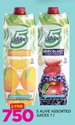 5 Alive Assorted Juices-2x1Ltr