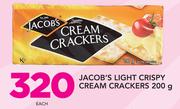Jacob's Light Crispy Cream Crackers-200g