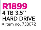 Seagate 4TB 3.5" Hard Drive