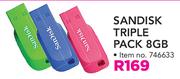 Sandisk Triple Pack 8GB