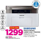 Samsung M2070 Mono Laser 3 In 1 printer