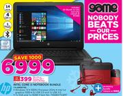HP Intel Core i3 Notebook 14-AM001NI-On Mymeg 500 + K4203 Modem