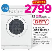 Defy 5Kg Front Load Tumble Dryer DTD258