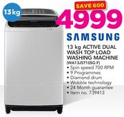 Samsung 13Kg Active Dual Wash Top Load Washing Machine WA13J5710SG F