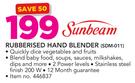 Sunbeam Rubberised Hand Blender SDM-011