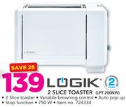 Logik 2 Slice Toaster LPT200NW