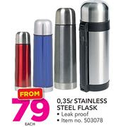 0.5Ltr Stainless Steel Leakproof Flask