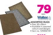 Waltex Assorted Rugs 65x110cm-Each