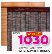 Decorland Woven Wood Blinds 800x1000mm