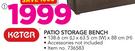 Keter Patio Storage Bench