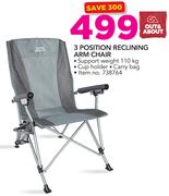 Out & About 3 Position Reclining Arm Chair