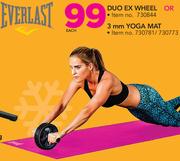 Everlast Duo Ex Wheel Or 3mm Yoga Mat-Each  