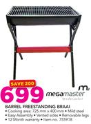 Megamaster Barrel Freestanding Braai