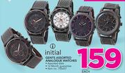 Initial Gents Assorted Analogue Watches-Each