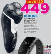 Philips Wet And Dry Rechargeable Shaver AT 610 14