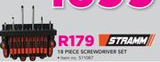 Stramm 18 Piece Screwdriver Set
