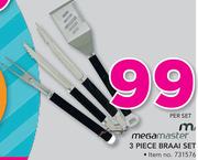 Megamaster 3 Piece Braai Set-Per Set