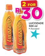 Lucozade Assorted-2x500ml