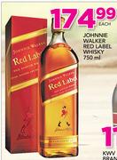 Johhnie Walker Red Label Whisky-750ml Each
