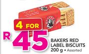 Bakers Red Label Biscuits-4x200g