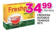 Freshpak Rooibos Teabags-80's Per Pack