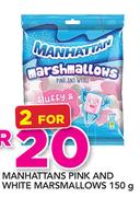 Manhattans Pink And White Marshmallows-2x150g