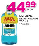 Listerine Mouthwash Assorted-750ml
