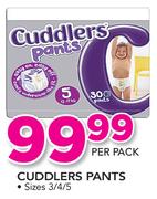 Cuddlers Pants Size 3/4/5-Per Pack