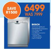 Bosch 14 Place Metallic Dishwasher SMS58L0ZA